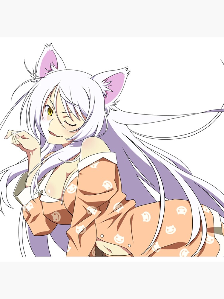 Black Hanekawa Monogatari Throw Pillow - Image 2