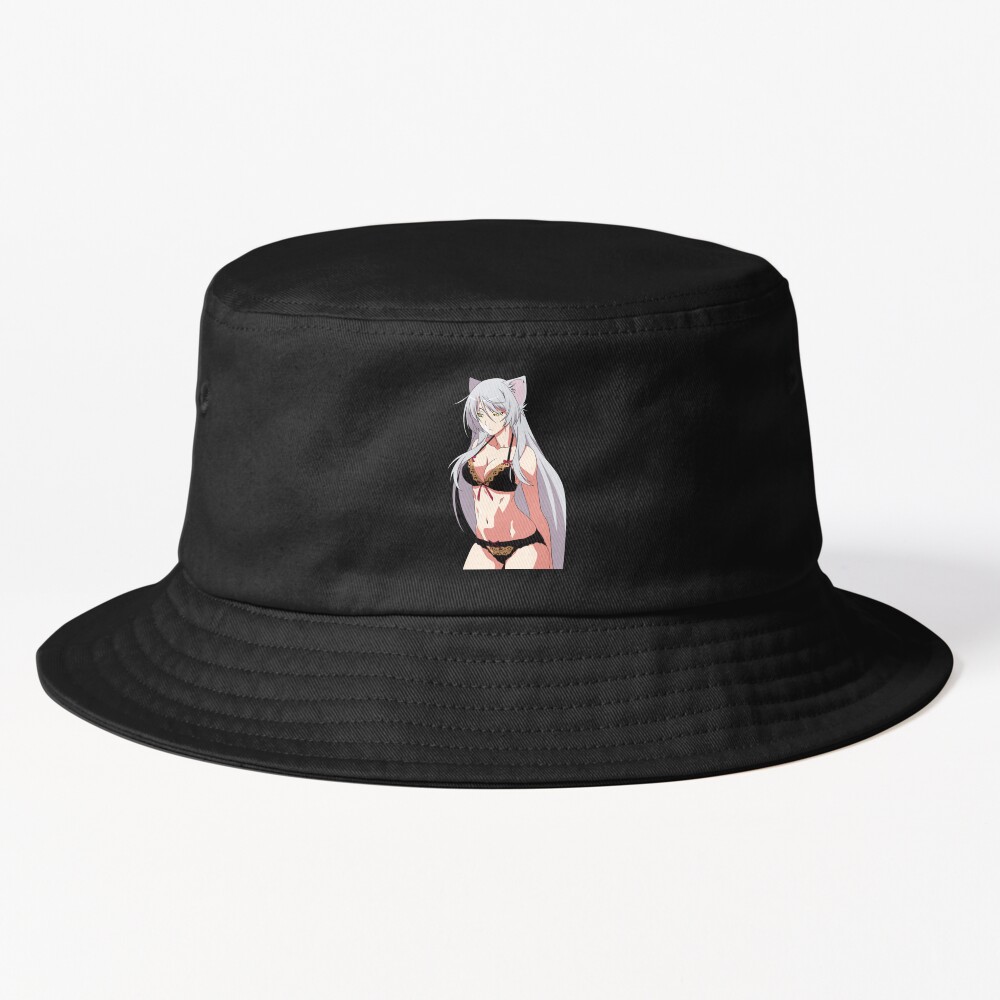 Sexy Black Hanekawa Tsubasa Panties Monogatari Series Lewd Neko Hentai Girl Bucket Hat