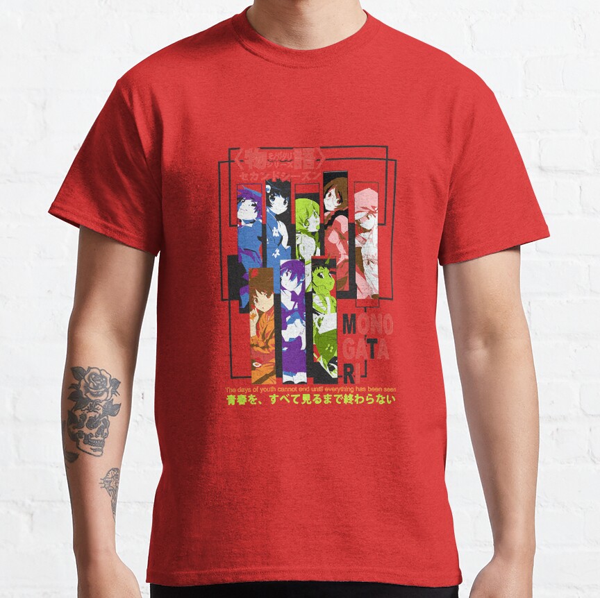 Monogatari Female Characters T-shirt - Image 5