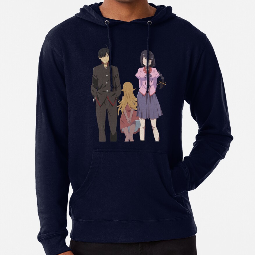 Koyomi Shinobu And Hanekawa Monogatari Hoodie - Image 5