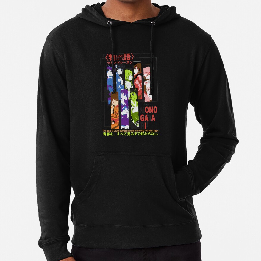 Monogatari Female Characters Hoodie - Image 2