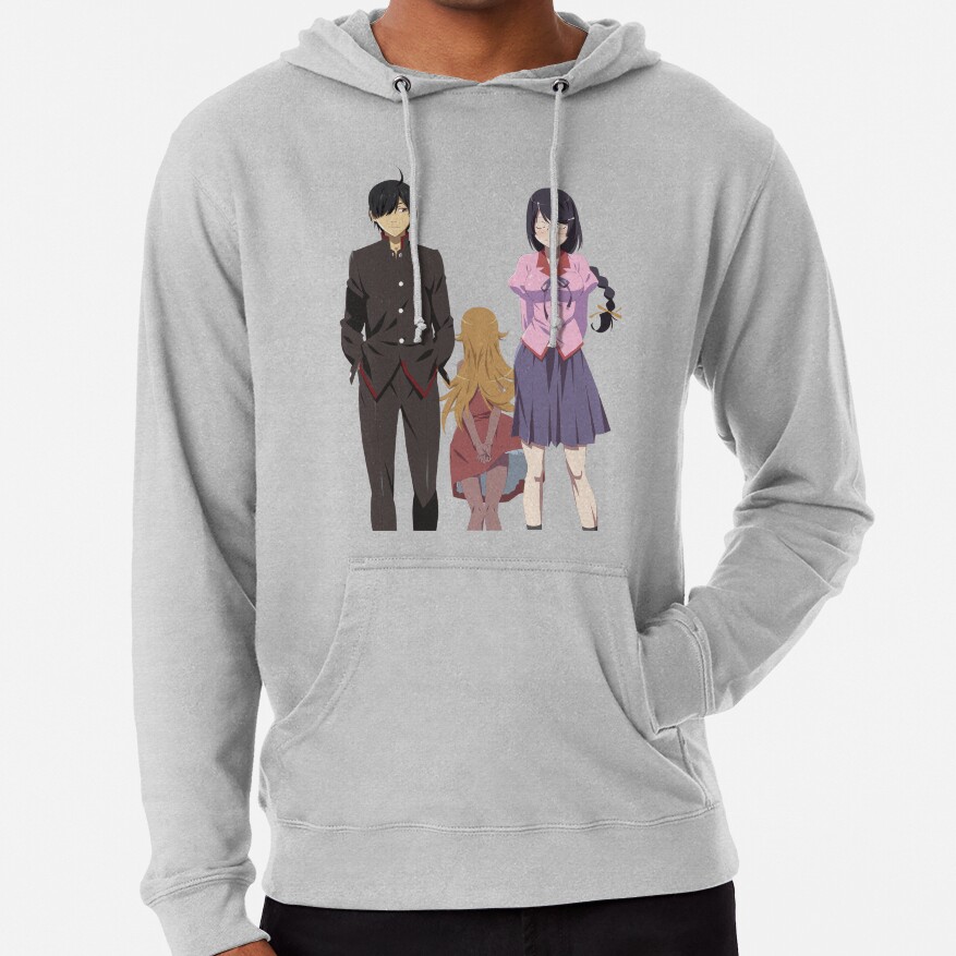 Koyomi Shinobu And Hanekawa Monogatari Hoodie - Image 4