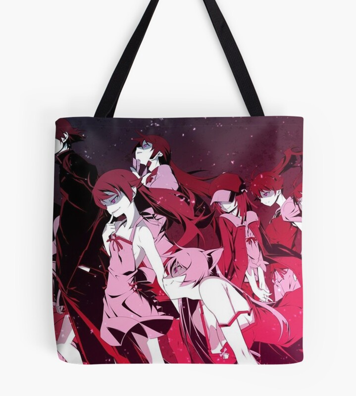 Monogatari Cartoon Tote Bag