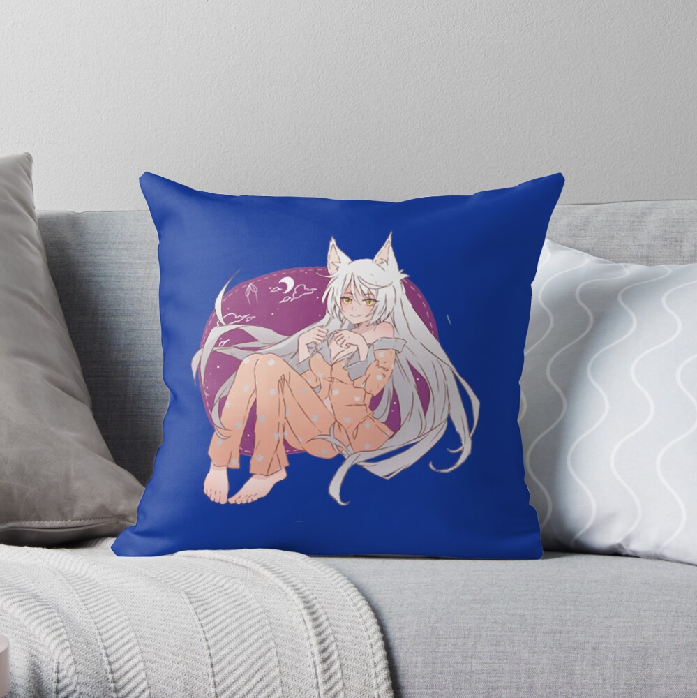 Bakemonogatari Tsubasa Hanekawa Throw Pillow