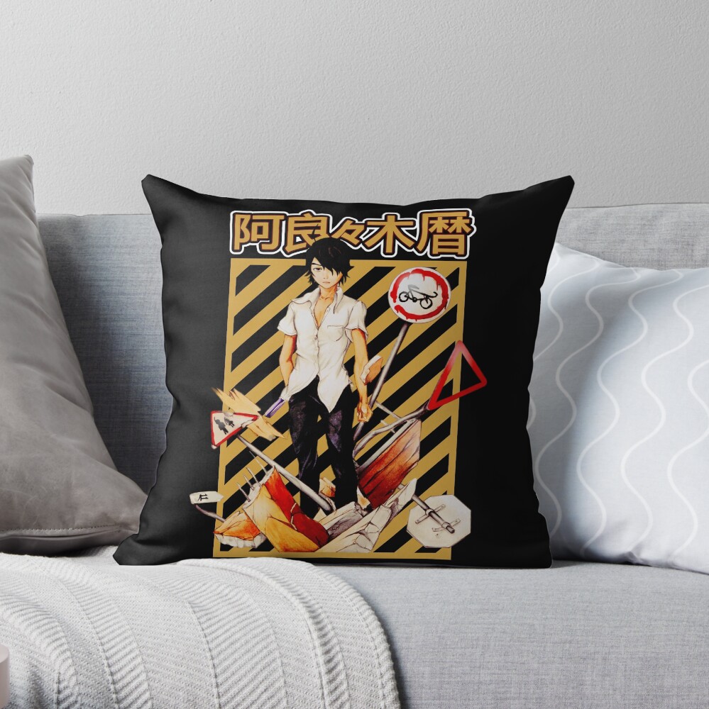 Koyomi Araragi Badas Pose Throw Pillow